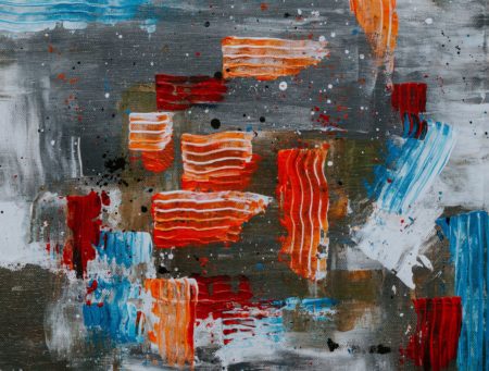 Dark times, canvas painting